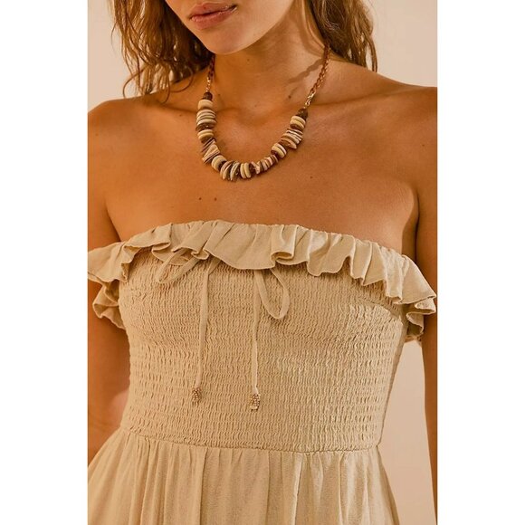 Free People Lush Life Dress Bleached Sand XS - Picture 2 of 5